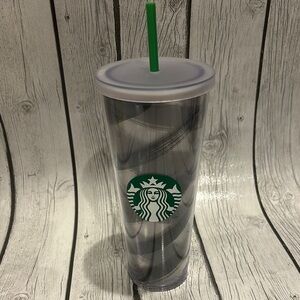 Starbucks 2014 black and gray ribbon 24 oz